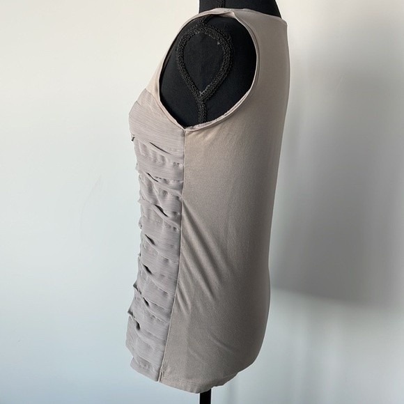 Ann Taylor Light Gray Layered Tank Top - Picture 4 of 10